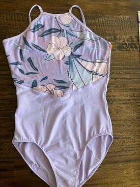 Lilac Floral High-Neck Leo